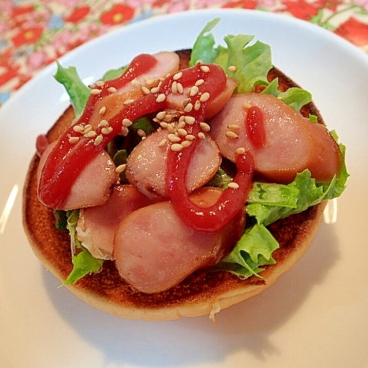 レタス ソーセージ 胡麻のオープンバンズ レシピ 作り方 By ぷ みぃまま 楽天レシピ レタス ソーセージ 胡麻のオープンバンズ レシピ 作り方 By ぷ みぃまま 楽天レシピ